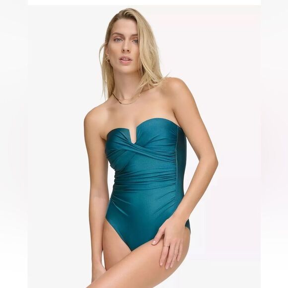 Calvin Klein Molded Split Cup Tummy Control One Piece Swimsuit Size 10 NEW NWT - Picture 16 of 16